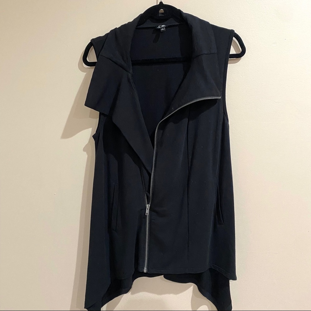 Black Zippered Vest